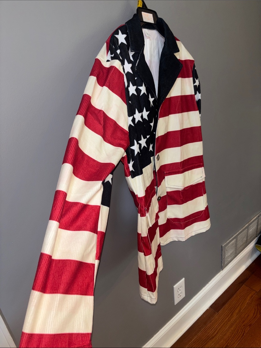 Large American flag jacket